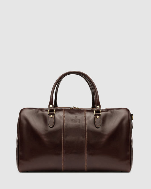 Albertis Brown - Leather Duffle Bag