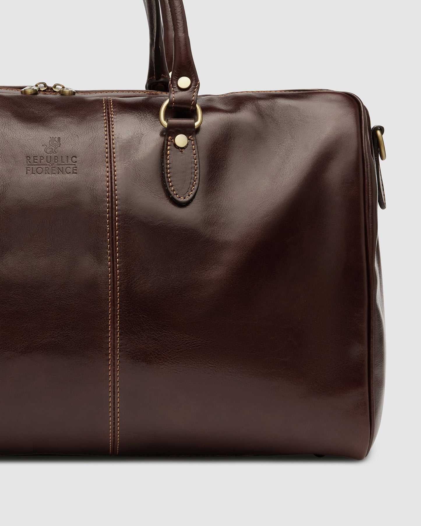 Albertis Brown - Leather Duffle Bag