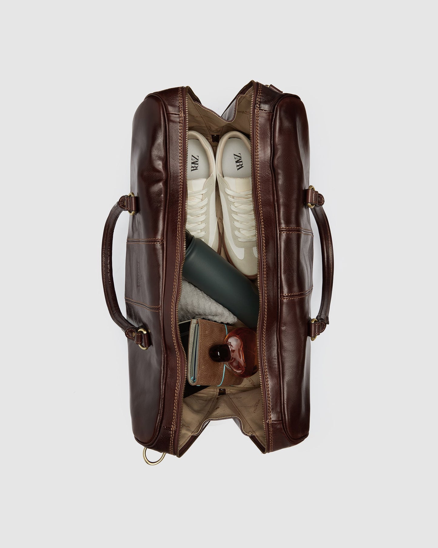 Albertis Brown - Leather Duffle Bag