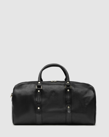 Polo Medium Matt Black - Leather Duffle Bag