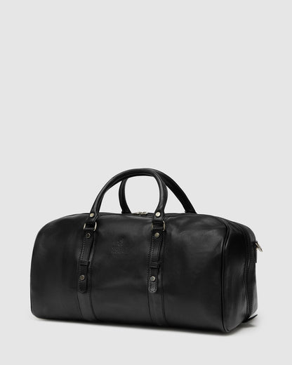 Polo Medium Matt Black - Leather Duffle Bag