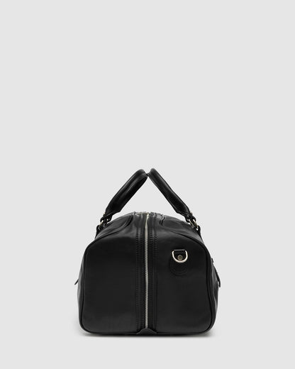 Polo Medium Matt Black - Leather Duffle Bag