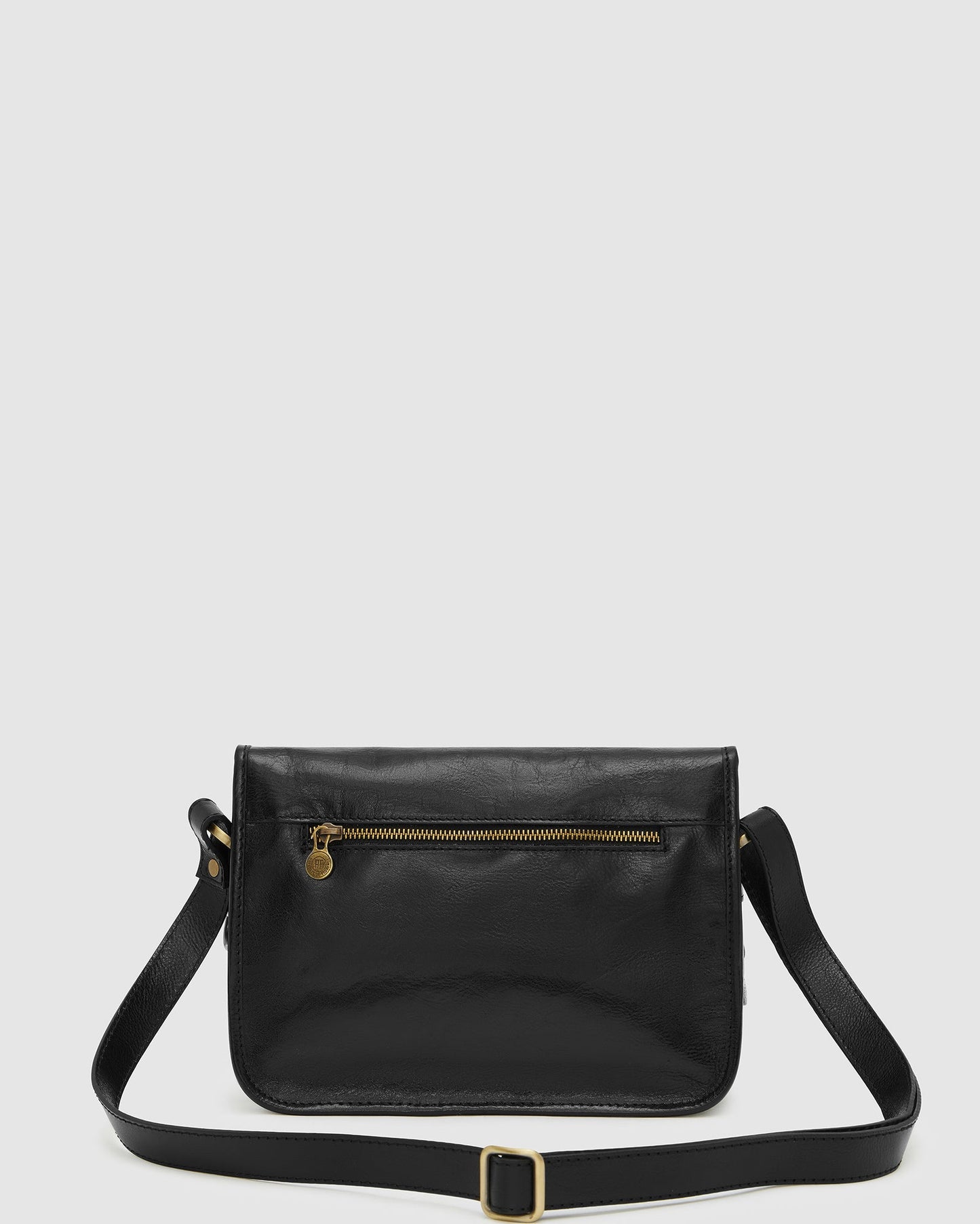 Annabel Black - Leather Crossbody Bag