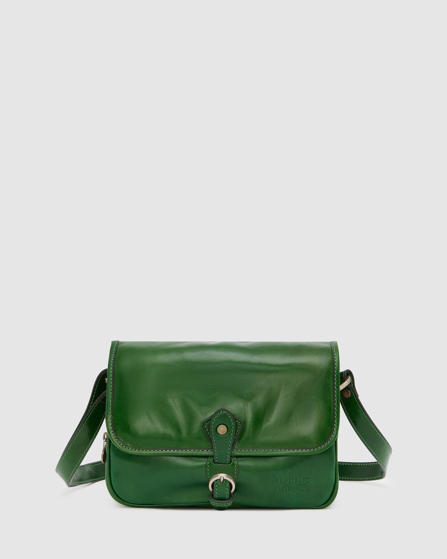 Annabel Green - Leather Crossbody Bag