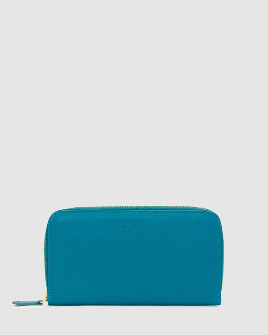 Mimi Turquoise - Women Leather Wallet