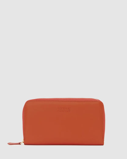 Mimi Orange - Women Leather Wallet