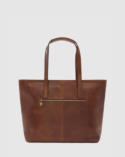 Beatrice Matt Brown - Leather Tote / Work Bag