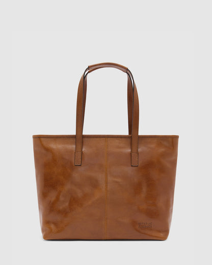 Beatrice Tan - Leather Tote / Work Bag