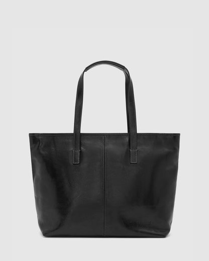 Beatrice Black - Leather Tote / Work Bag