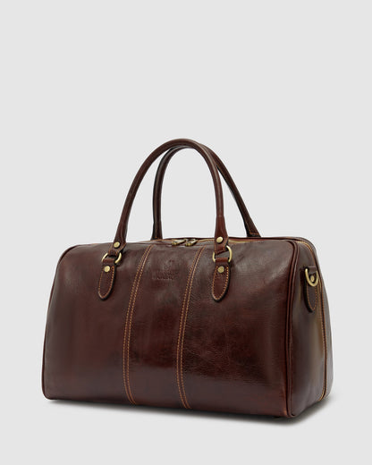 Albertis Piccolo Brown - Leather Duffle Bag