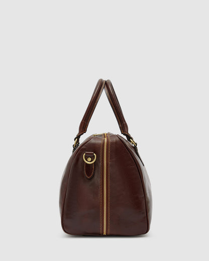 Albertis Piccolo Brown - Leather Duffle Bag