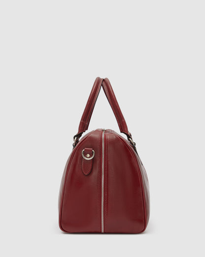 Albertis Piccolo Red - Leather Duffle Bag