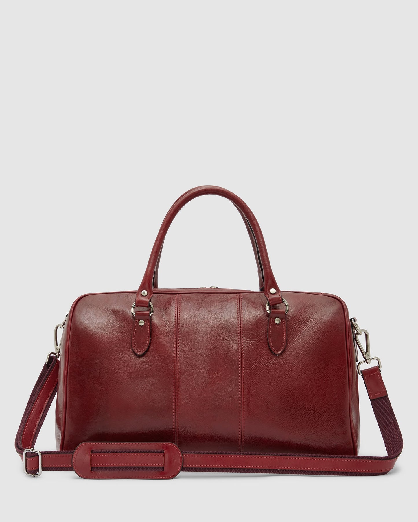 Albertis Piccolo Red - Leather Duffle Bag