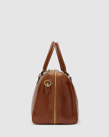 Albertis Piccolo Tan - Leather Duffle Bag