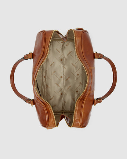 Albertis Piccolo Tan - Leather Duffle Bag