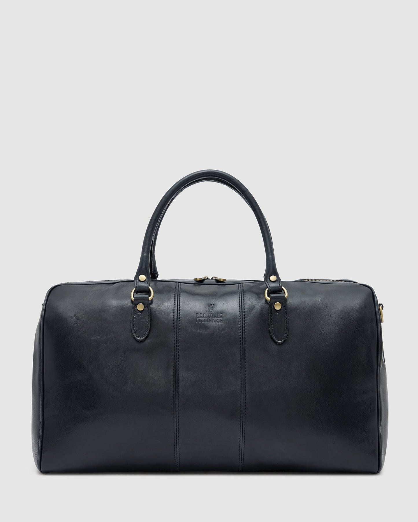 Albertis Blue - Leather Duffle Bag