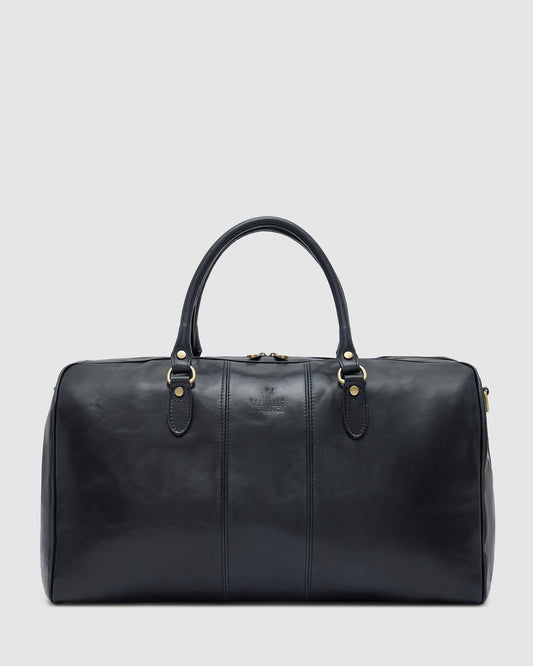 Albertis Blue - Leather Duffle Bag