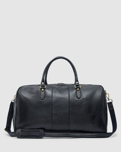 Albertis Blue - Leather Duffle Bag