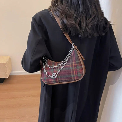 Plaid Mini Shoulder Bag