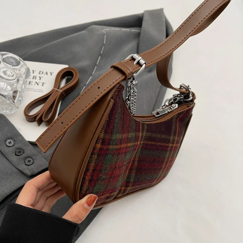 Plaid Mini Shoulder Bag