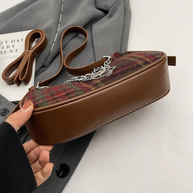 Plaid Mini Shoulder Bag