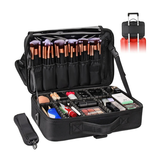 Black Medium Makeup Case