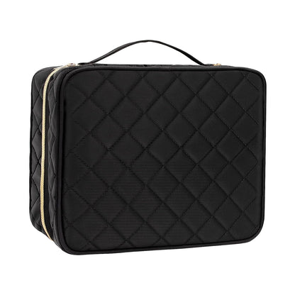 Black Rhombus Hanging Travel Toiletry Bag