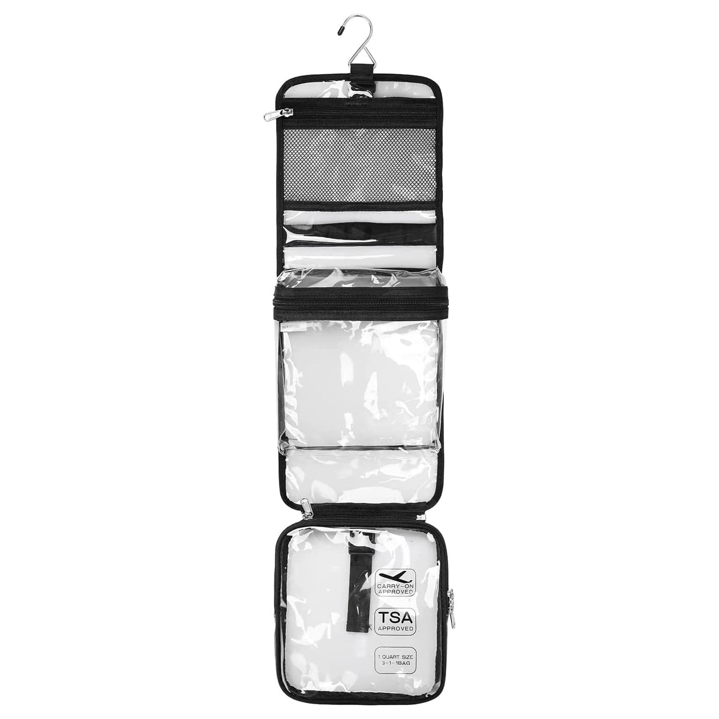 Relavel TSA Approved Clear hangingToiletry Bag for Women and Men