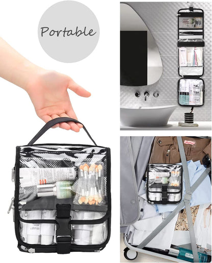 Relavel TSA Approved Clear hangingToiletry Bag for Women and Men