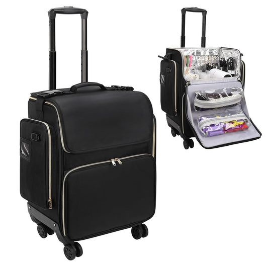 Hairstylist Traveling Case with four 360° Rotatable Wheels