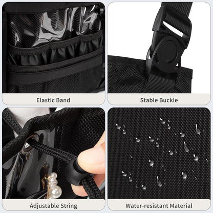 Large Capacity Hairdressing Bag with Shoulder Strap and Waist Bel and Heat Insulation Material