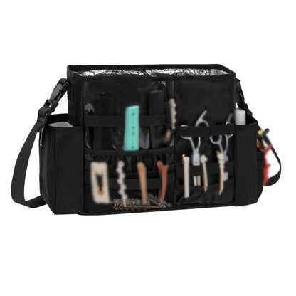 Large Capacity Hairdressing Bag with Shoulder Strap and Waist Bel and Heat Insulation Material