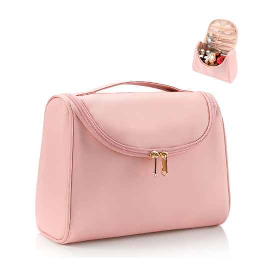 Travel Waterproof Makeup Bag-Pink.