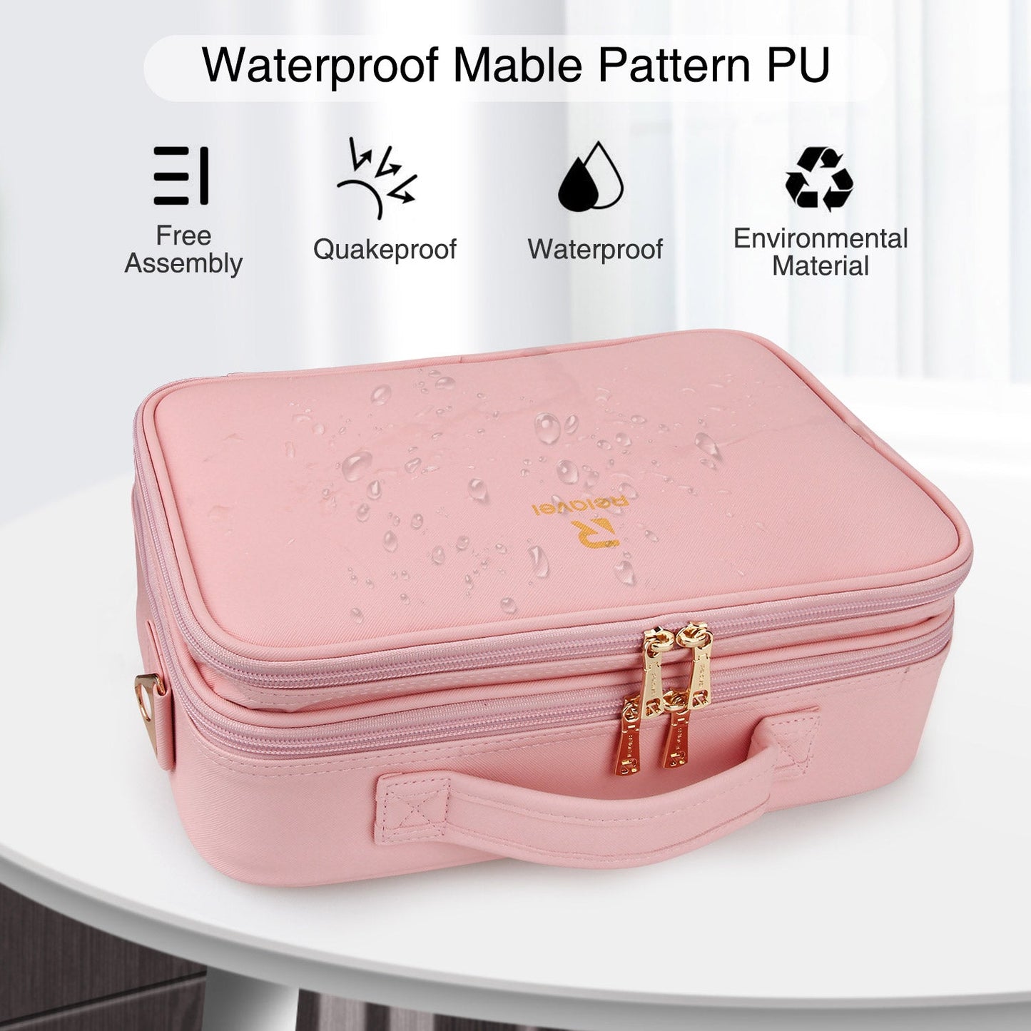 Pink Medium Makeup Case