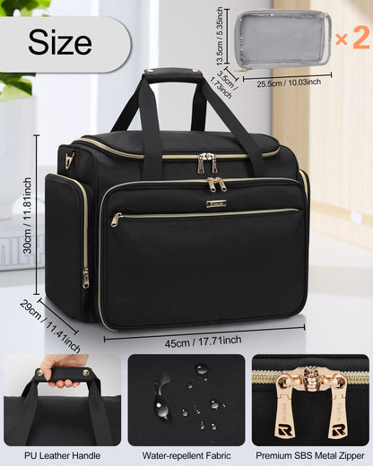 Professional Extra Large Hairstylist Traveling Bag with Two Detachable Small Bags