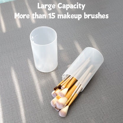 Retractable Makeup Brush Holders, Clear Travel Makeup Brush Case