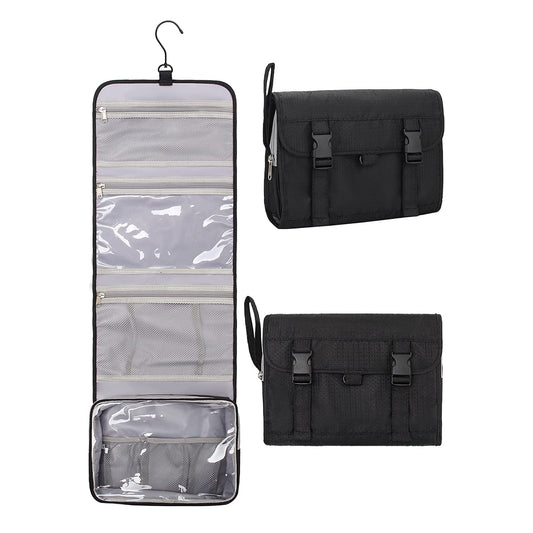 Relavel Travel Hanging Toiletry Bag（Black）