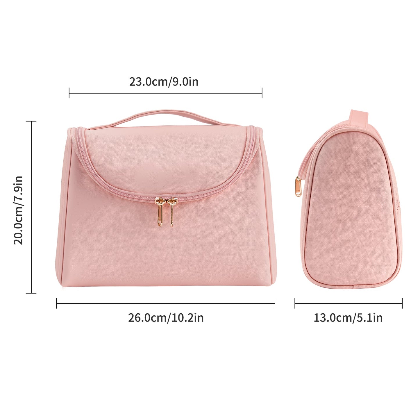 Travel Waterproof Makeup Bag-Pink.