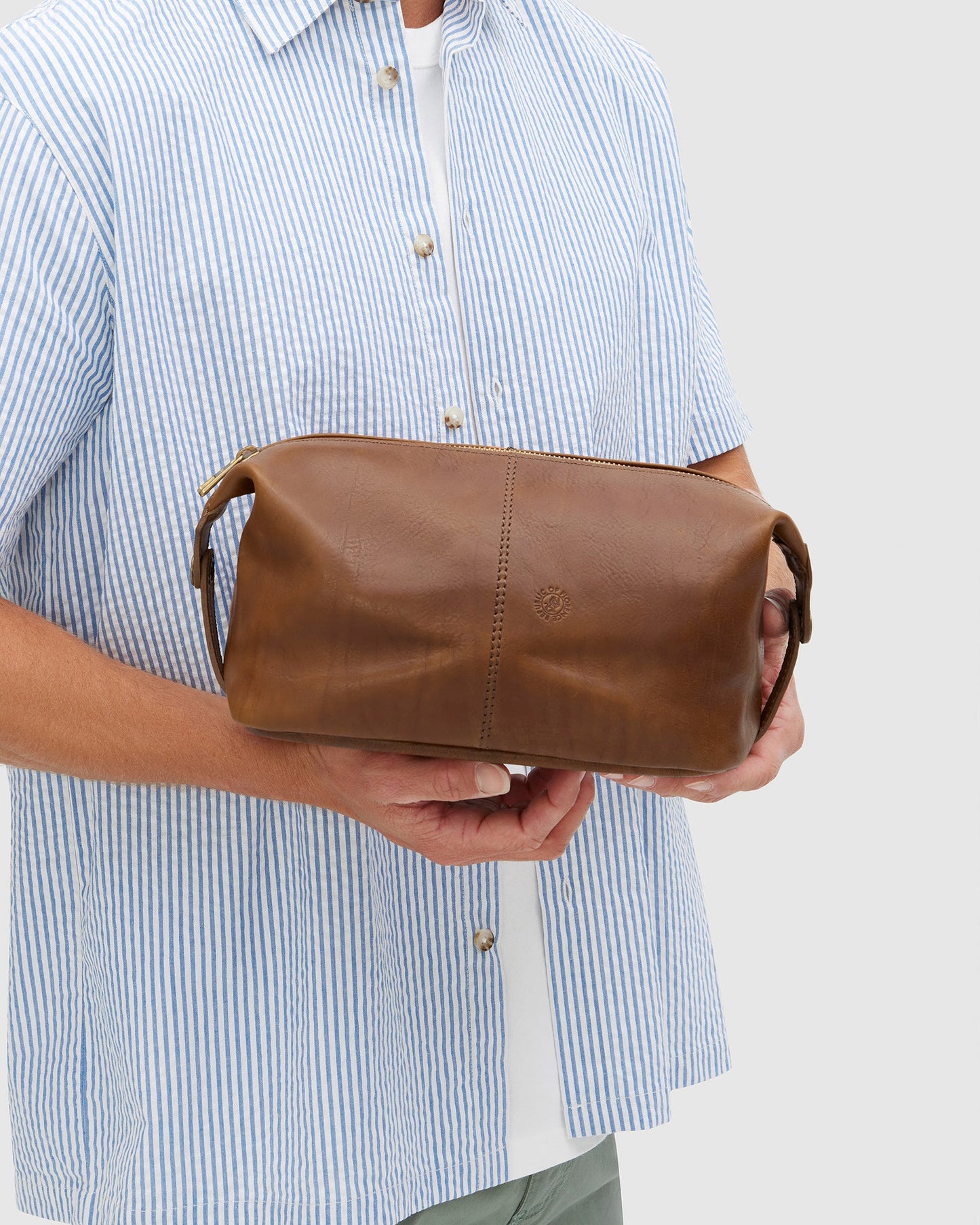 Tre Dopp Kit Matt Tan - toilet bag