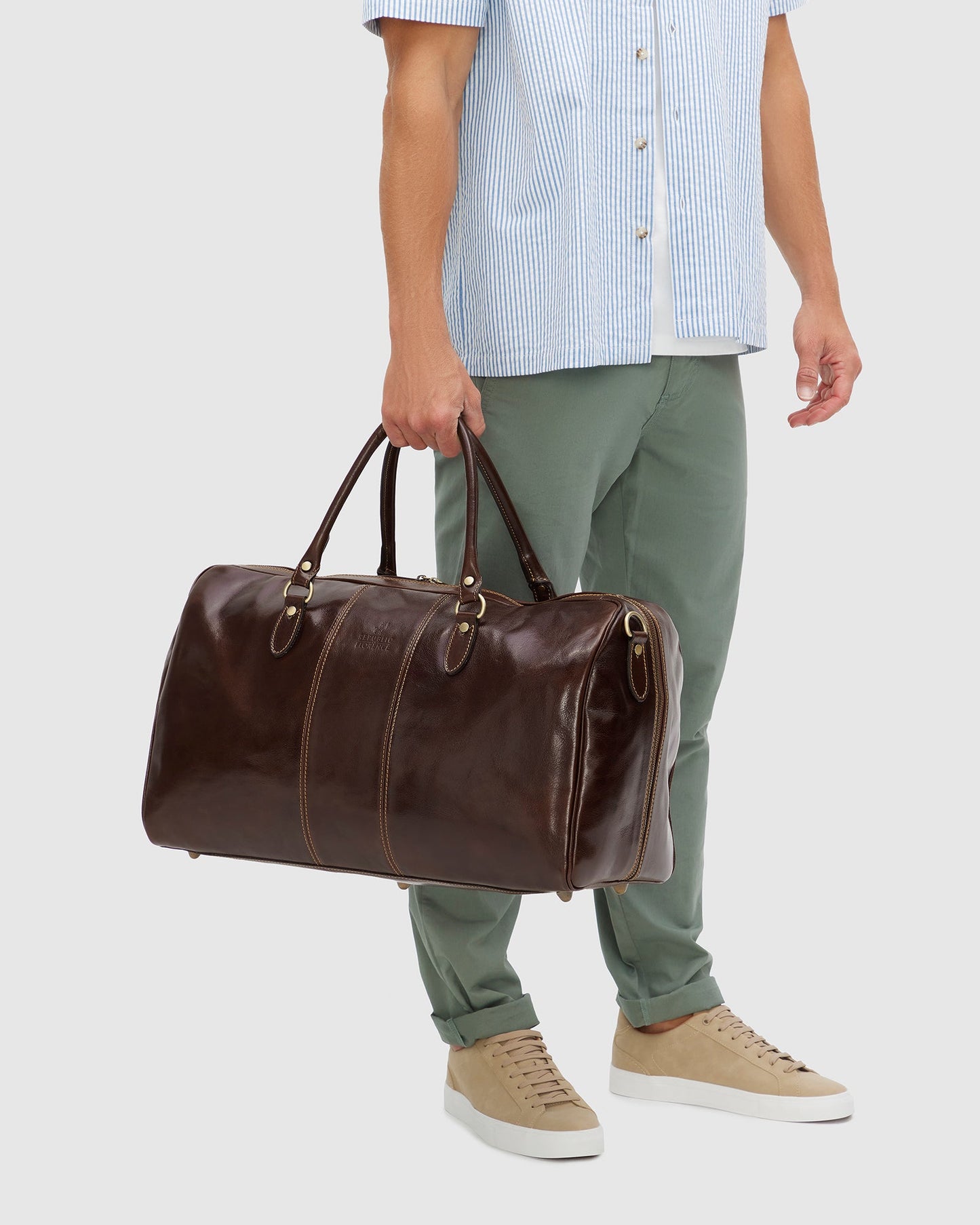 Albertis Brown - Leather Duffle Bag