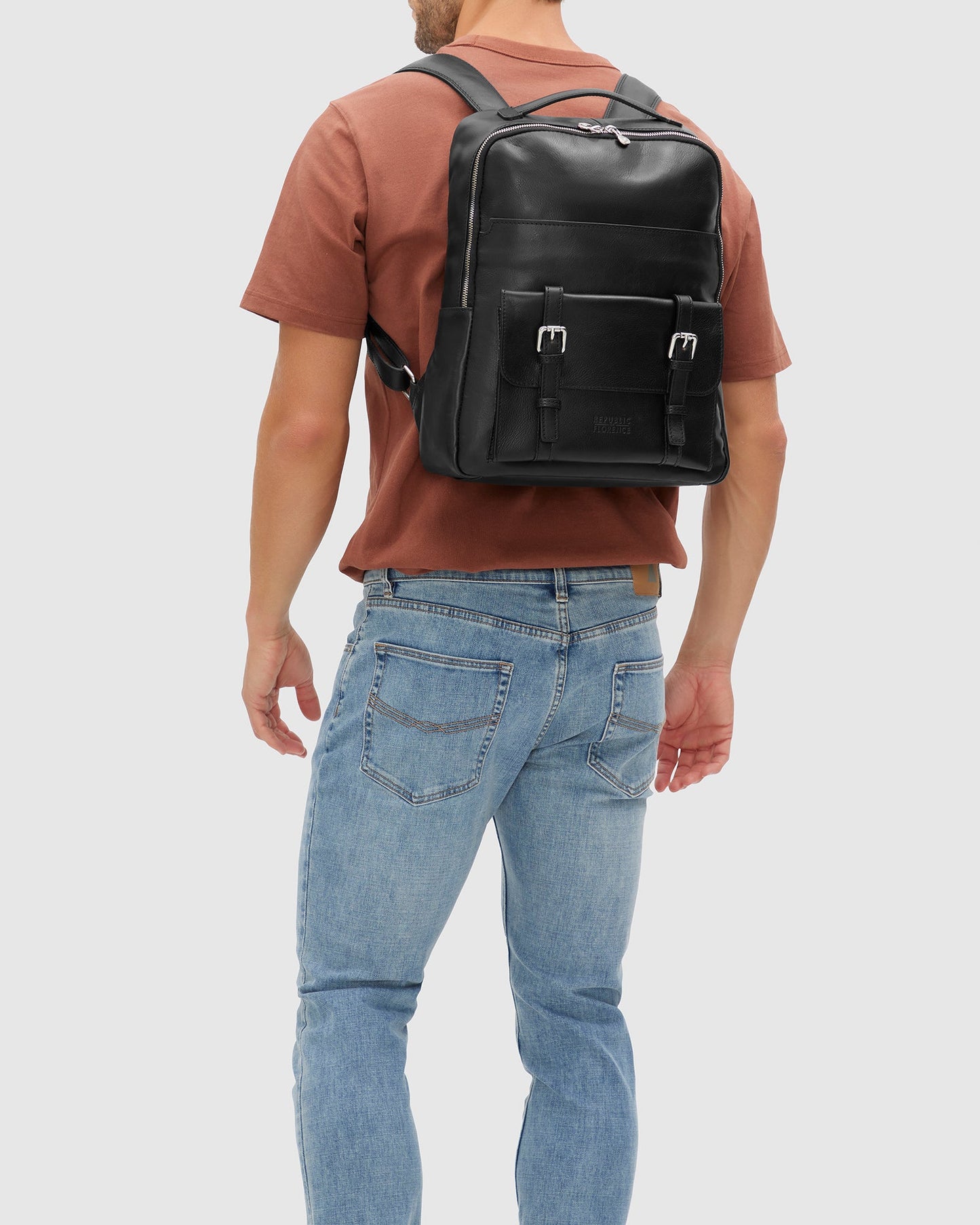 Salvador Black - Leather Backpack