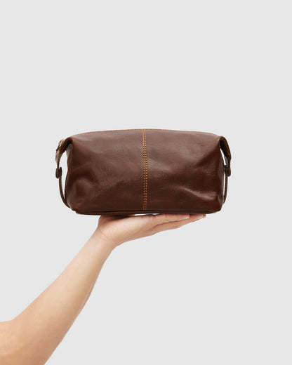 Tre Dopp Kit Matt Brown  - toilet bag