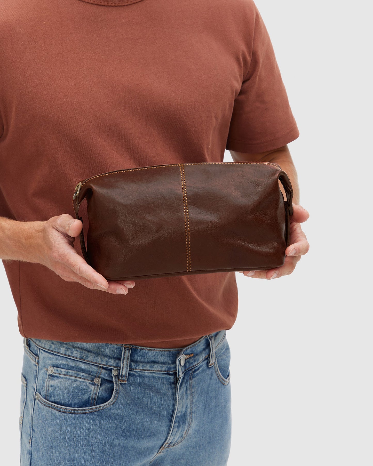 Tre Dopp Kit Matt Brown  - toilet bag