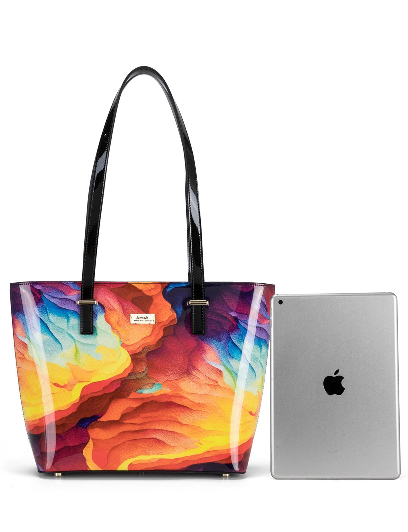 BLAZE PATENT LEATHER TOTE BAG- SN75-0817