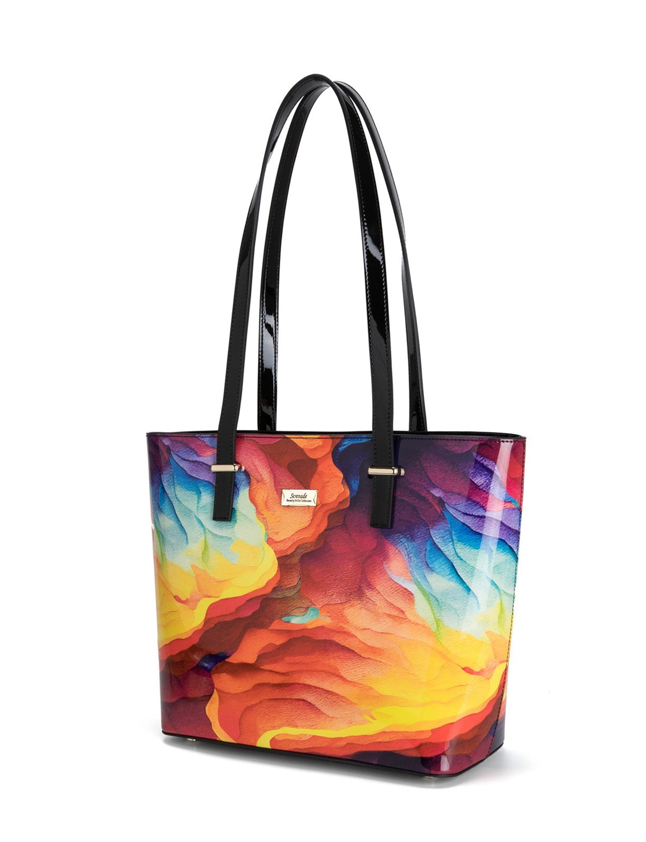 BLAZE PATENT LEATHER TOTE BAG- SN75-0817