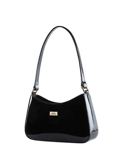 ALLURA PATENT LEATHER BAG WITH RFID- SV1-0821-BLK