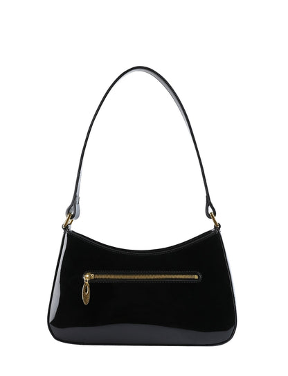 ALLURA PATENT LEATHER BAG WITH RFID- SV1-0821-BLK