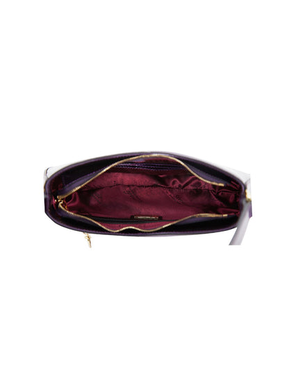 ALLURA PATENT LEATHER BAG WITH RFID- SV1-0821-PUR