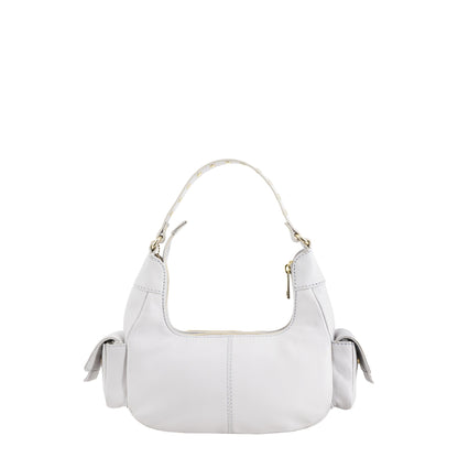 Sally Kleines Taschentuch, Off-White mit Gold