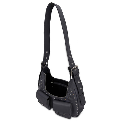 Sally Small Rivet Pure Dunkelgrau mit Silber